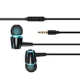 thumbnail image 4 of PlatingWired Earphone In Ear Sports Walking Music Play TV Portable Travel Mobile Phone Universal Headphones with 3.5mm Jack, 4 of 7