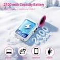 thumbnail image 3 of KIMHY Mini Portable Handheld Turbo Fan, 2400 mAh USB Rechargeable Personal Fan, 20000RPM, 1-199 Speed Pocket Fan for Travel, Camping, Makeup, Concert, 3 of 10