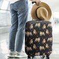 thumbnail image 2 of Bulldog Dog and Footprints Luggage Cover Fashion Suitcase Cover Baggage Covers Fit 25-28 Inch Luggage (Go Travel), 2 of 5