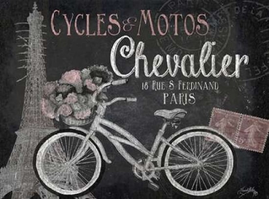Paris Bike On Chalk