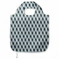 thumbnail image 1 of Retro Reusable Market Bag, 3D Style Cubes Squares Pattern Geometric Old Fashioned Abstract Futuristic, Printed Foldable Bag for Shopping and Grocery Large Capacity, Blue Pale Blue White, by Ambesonne, 1 of 4