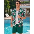 thumbnail image 6 of sogami Short Sleeve Button Up Shirts for Men Flamingo Hawaiian Aloha Shirt, 6 of 7