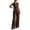 A1 Coffee, variant on Women 2 Piece Suit Set,Pant Suits for Women,Sleeveless Blazer Vest Wide Leg Pantsuit Sets,Two Piece Outfit Professional Office Work Pantsuits Set,Business Casual Blazer Sets Navy L