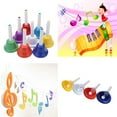 thumbnail image 1 of Handbell Hand Bell 8-Note Metal Colorful Kid Niños Juguete musical, 1 of 8