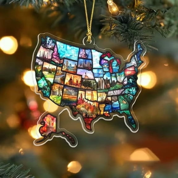 Usmixi United States Christmas Ornament Christmas Bells Decoration Series Christmas Decorative Pendant