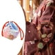 thumbnail image 4 of Bolso japonés Hugo con cordón para mujer Azul rosado, 4 of 7