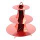 thumbnail image 1 of Soporte redondo de cartón para cupcakes de 3 niveles, perfecto para fiestas de cumpleaños y bodas., 1 of 5