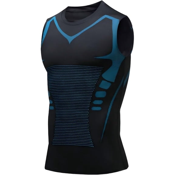 Surasy Compression Shirt Men Sleeveless Quick-Dry Breathable Tank for Gym Workout