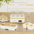 thumbnail image 5 of Rapid Egg Cooker Electric 6 Eggs Capacity, Soft, Medium, Hard Boiled, Poacher, Omelet Maker Egg Poacher With Auto Shut-Off, BPA Free-White, 5 of 17