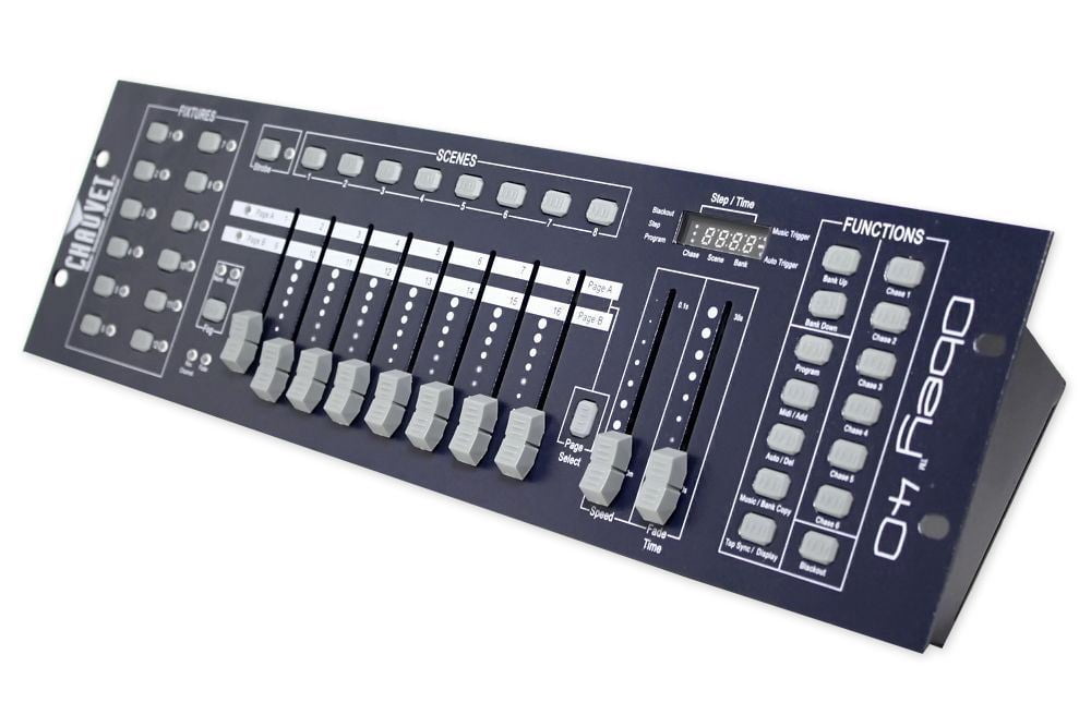 Chauvet DJ OBEY40 DMX Midi Controller w/192 Channels+Portable Bluetooth Speaker