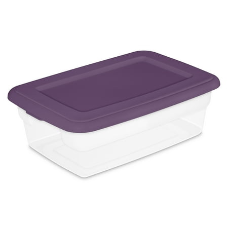 Sterilite 12 Qt Storage Boxes Moda Purple Set Of 16 Walmart Com