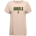 thumbnail image 2 of Women's Levelwear Khaki Los Angeles Angels Influx Protect W T-Shirt, 2 of 3