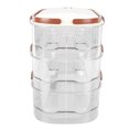 thumbnail image 1 of Boîte de Rangement pour Ufs, Conteneur Roulant Transparent avec Poignée, Facile à Vérifier, Idéal pour Réfrigérateur, Cuisine, Animal de Compagnie, PP, 1 of 7