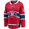 thumbnail image 2 of Men's Fanatics Cole Caufield Red Montreal Canadiens Home Premier Breakaway Player Jersey, 2 of 3