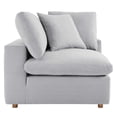 thumbnail image 5 of Modway Commix 2 Piece Down Filled Overstuffed Sectional Sofa Set in Light Gray, 5 of 9