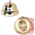 thumbnail image 2 of 1 timbre de llamada dorado, timbre de servicio de 3,35 pulgadas para llamar al servicio al cliente, timbre de escritorio, 2 of 4