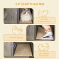 thumbnail image 3 of Hzuaneri 39.4" Cat Litter Box Enclosure, Hidden Cabinet Furniture with Bell, Farmhouse Style, Greige, 3 of 10