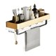 thumbnail image 2 of Estante de ducha con barra for toallas, organizador de ducha de aluminio montado en la pared con gancho, 2 of 6