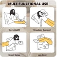 thumbnail image 5 of Triangular Headboard Pillow Twin XL, Ergonomic Wedge Triangular Bolster Cushion – Headrest & Backrest for Dorm Beds, Sofas, and More, 5 of 8