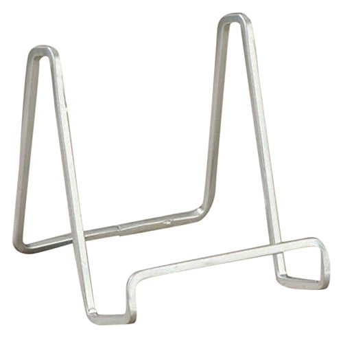 4" PLATE STAND SILVER Square Wire Display EASEL Tripar 50214 QUALITY ITEM 