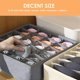 thumbnail image 4 of 3 Pack Sock Underwear Organizer Dividers, 64 Cell Drawer Organizers Fabric Foldable Cabinet Closet Organizers and Storage Boxes for Storing Socks, Und, 4 of 4