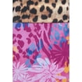 thumbnail image 6 of LASCANA Women's Leopard Cheetah Fold Over Bikini Swimsuit Bottom Contrast Trim, 6 of 6