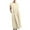 Beige, variant on Up to 65 off!Lolmot T Shirt Dress Women's Plus Size Long Beach Dress Loose Fit Solid Crew Neck Cotton Linen Maxi Dress with Pockets