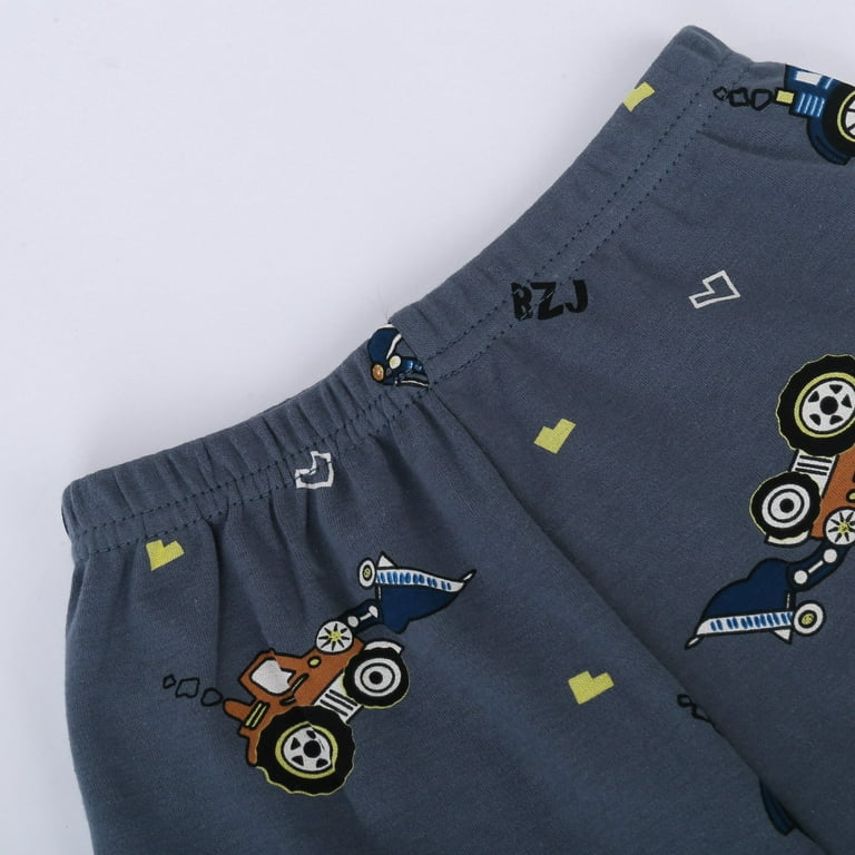 Hienoo Big Boys Cartoon Pajamas Long Sleeve Top with Pants Kids