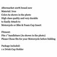 thumbnail image 6 of Universal Motorcycle Metal Drink Cup Holder for 1" Handlebar Chrome, 6 of 6