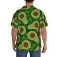 thumbnail image 3 of Kdxio Men'S Hawaiian Shirt For Men Short Sleeve Shirt Big Colorful Avocados Summer Casual Holiday Beach Button Down T-Shirts, 3 of 5