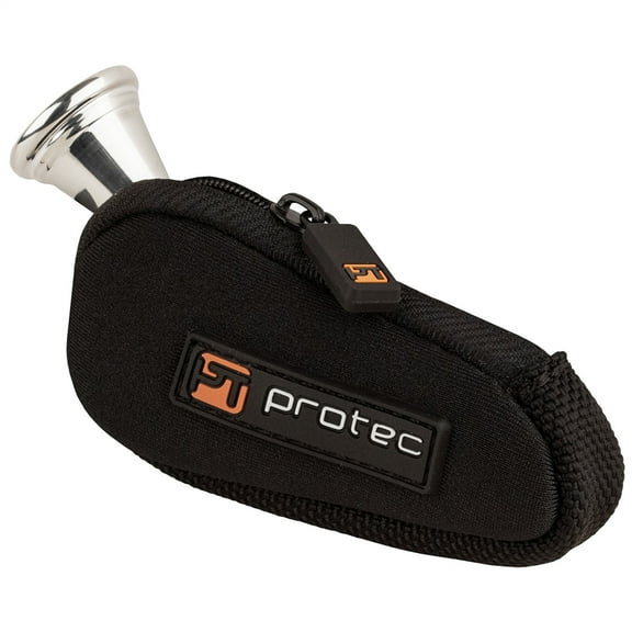 Protec N202 Neoprene Series French Horn Mouthpiece Pouch with Zipper N202 Black