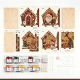 thumbnail image 5 of Christmas House Bead Diamond Art Ornament Set, Pearl Beaded Craft Decor Kit, Festive Wooden Cabin Tabletop Decoration, DIY Handmade Holiday Gift for Xmas Home Decor, 5 of 6