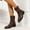 Brown, variant on Jsaierl Women's Low Chunky Block Heel Ankle Booties Fashion Tall Slouch Mid Calf Boots Fall Zipper Heeled Short Boots Shoes