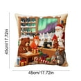 thumbnail image 3 of SLYNSHome Christmas Pillow Covers 18x18 inch,Christmas Decoratived Pillow Case Tree,Snowman,Snowflakes,Deer,Santa Cushion Case for Sofa Indoor Outdoor Decor, 3 of 6