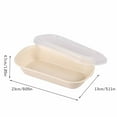 thumbnail image 3 of Ckraxd Biodegradable Disposable Lunch Box - Eco-Friendly Meal Container, Microwaveable 850ml Food Storage, Leak Proof Design, Pack of 10, 3 of 8