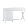 thumbnail image 4 of Linon Peggy Side Storage Wood Desk with 4 Drawers Rose Gold Hardware in White, 4 of 4