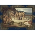 thumbnail image 2 of Pierre Puvis de Chavannes 18x14 Black Ornate Wood Framed Double Matted Museum Art Print Titled - Work (C. 1863), 2 of 5