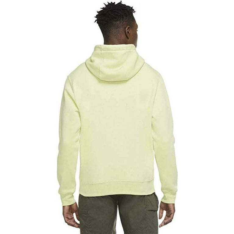 Nike Men s Club Fleece Pullover Graphic Hoodie Limelight Large