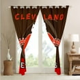 thumbnail image 4 of Erosebridal Football Blackout Curtains 42x84 inch,Football Curtains,American Football Curtains Drapes,Football City Window Curtains 2 Panels for Living Room(Cleveland), 4 of 6