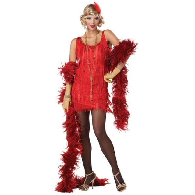 Disfraz Premium Gatsby Flapper Charleston Halloween Para Adulto Talla Chica