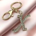 thumbnail image 3 of SURJDE Letter Keychains for Women Purse Charms for Handbags Crystal Initial Alphabet Pendant with Key Rings, 3 of 6