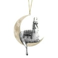 thumbnail image 2 of Ornaments Clearance! Christmas Decorations Animals Sitting on The Moon Ornaments for Christmas Tree Doubleprinted Acrylic Hanging Pendant for Christmas Tree Decorations Window Wall Hanging Ornament, 2 of 4