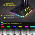 thumbnail image 4 of ZOUSSIQI RGB Headphone Stand,Headset Holder with 2 USB Ports,Multifunction Gaming Headset Holder, Gaming Accessory and Gift for Desktop Table Game Earphone for Desk CA919-51161, 4 of 9