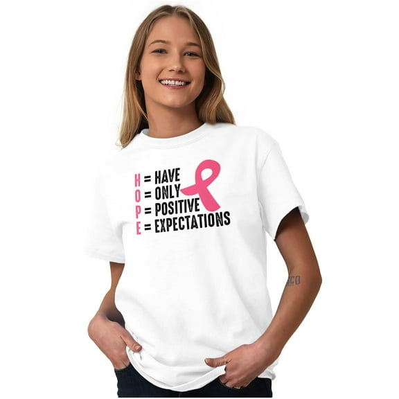 Breast Cancer Have Hope Pink Ribbon Women's Graphic T Shirt Tees Brisco Brands S