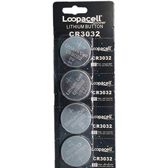 Loopacell CR3032 CR 3032 Lithium 3V 4 Batteries