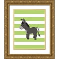 thumbnail image 1 of Robinson, Tamara 15x18 Gold Ornate Wood Framed with Double Matting Museum Art Print Titled - Donkey Stripe, 1 of 4