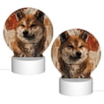 thumbnail image 2 of Naloa Vintage Shiba Inu Art Acrylic LED Night Light Custom LED Lights Personalized Nightlight Customized Gifts for Family Couples Friends, 2 of 9