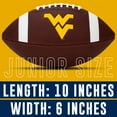 thumbnail image 6 of Franklin Sports West Virginia Mountaineers Kids NCAA Youth Football - Official College Team Junior Footballs with Team Logos for Kids - Kids Junior Size PVC Football - Backyard + Tailgate Ball - 8.5", 6 of 9
