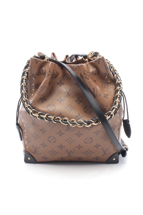 Pre-Owned Louis Vuitton Noe Trunk Handbag, Coated Canvas and Leather, Monogram Reverse,...