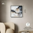 thumbnail image 5 of Blanure II Canvas Neutral Abstracts by Art Remedy, Black Frame, 24" x 24", 5 of 7